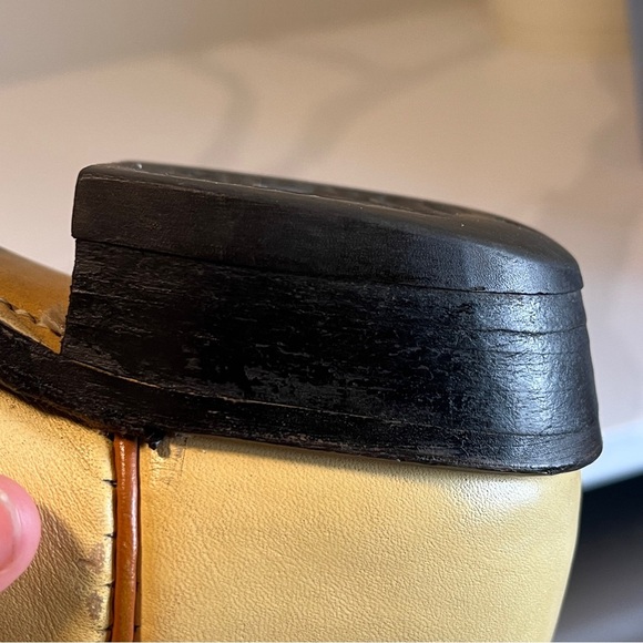 Vintage Tony Lama Woman's Brown & Ivory Buckaroo Wingtip Cowboy Boots Size 6 - Picture 14 of 16